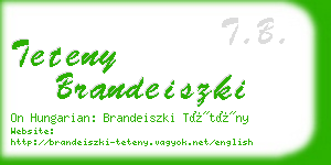 teteny brandeiszki business card